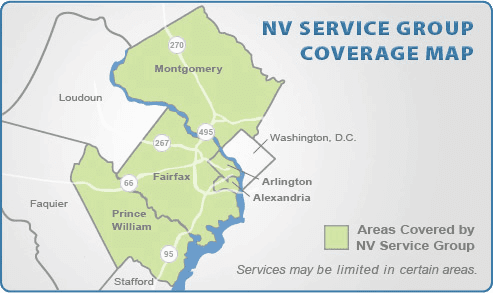 Coverage Map for NV Service Group